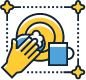 kitchen cleaning icon